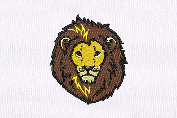 Brown Mane Lion Embroidery Design Review